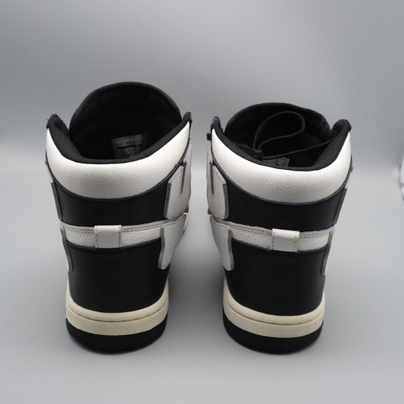 Amiri Skel Top High Mens Size 11 US 44 EU Black White Sneakers - Picture 8 of 13